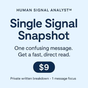 Single Signal Analysis — Rapid Insight