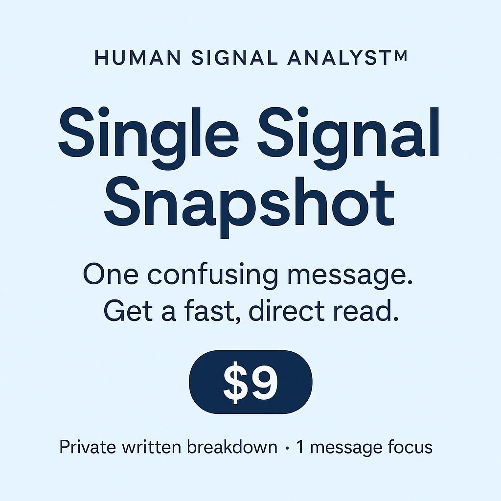 Single Signal Analysis — Rapid Insight