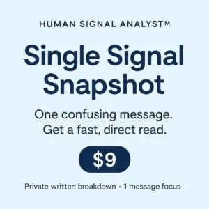 Single Signal Analysis — Rapid Insight